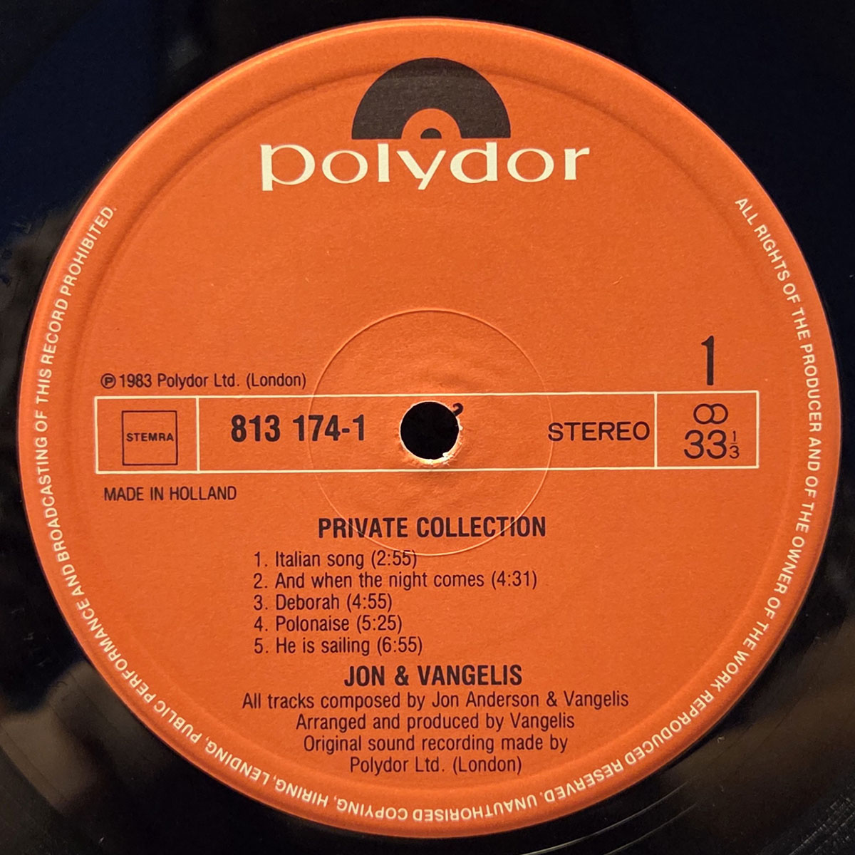 Private collection - JON AND VANGELIS Płyta winylowa LP - Vinylhouse - sklep z muzyką na płytach winylowych