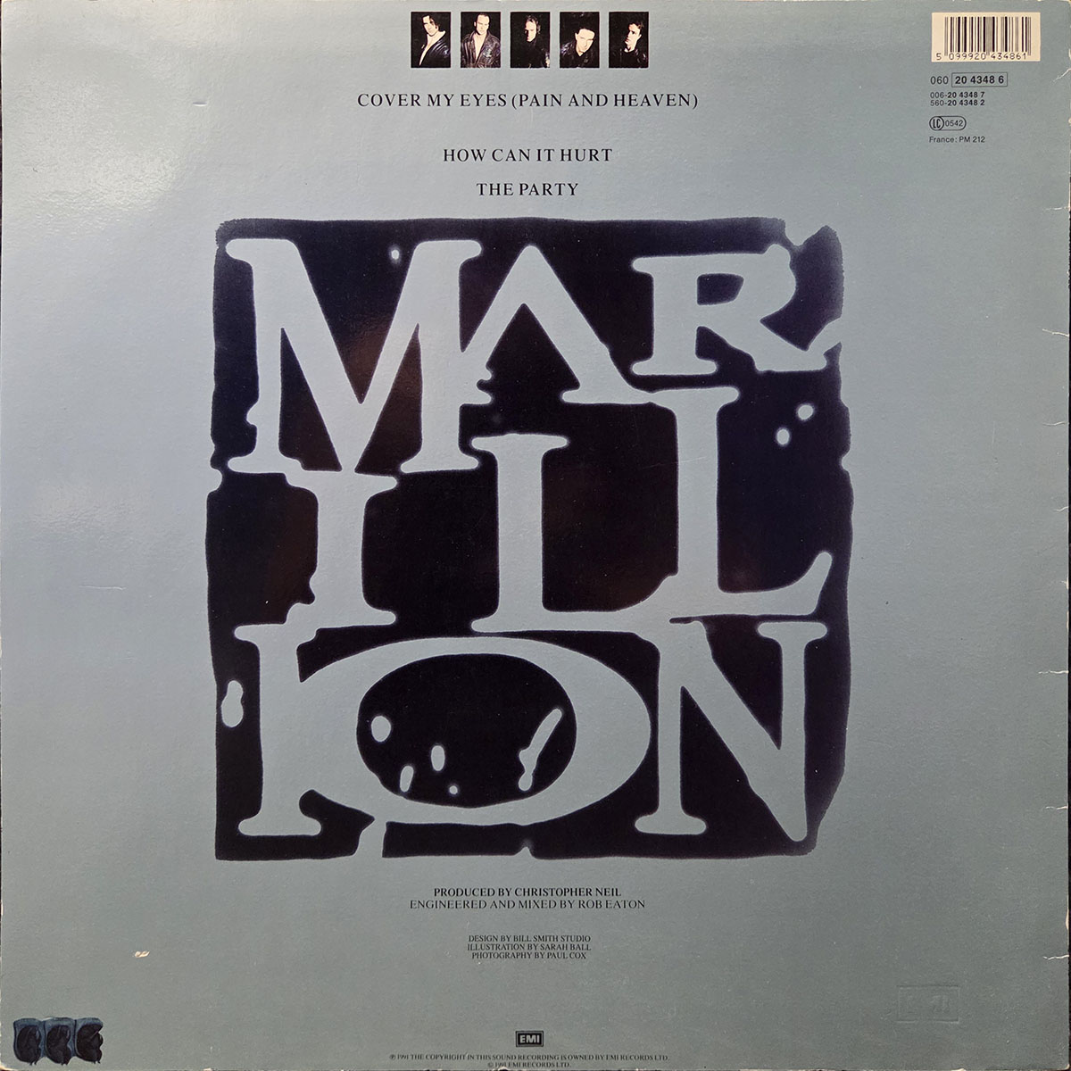 Cover my eyes - MARILLION Płyta winylowa MAXI SINGIEL - Vinylhouse - sklep z muzyką na płytach winylowych