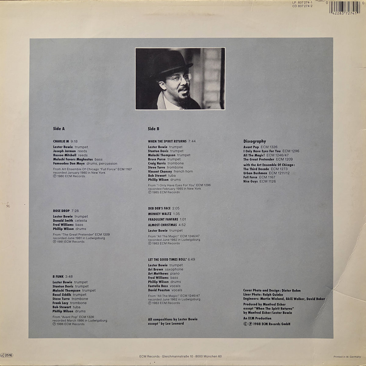 Works - LESTER BOWIE Płyta winylowa LP - Vinylhouse - sklep z muzyką na płytach winylowych