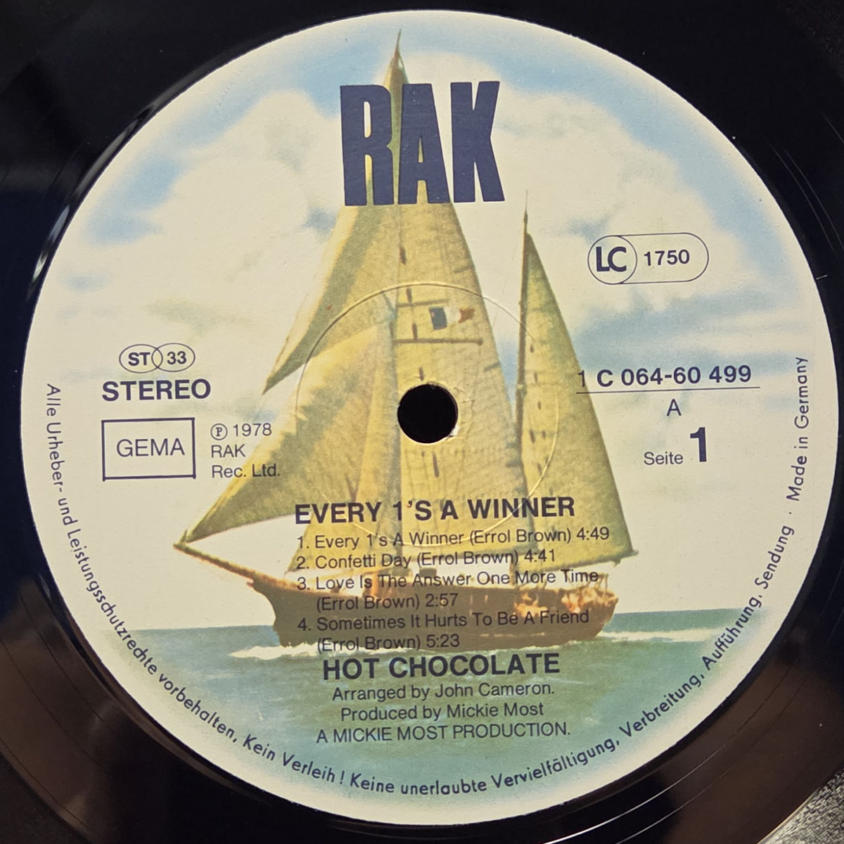 Every 1's a winner - HOT CHOCOLATE Płyta winylowa LP - Vinylhouse - sklep z muzyką na płytach winylowych