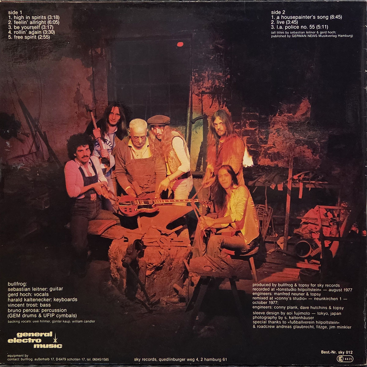 High in spirits - BULLFROG Płyta winylowa LP - Vinylhouse - sklep z muzyką na płytach winylowych