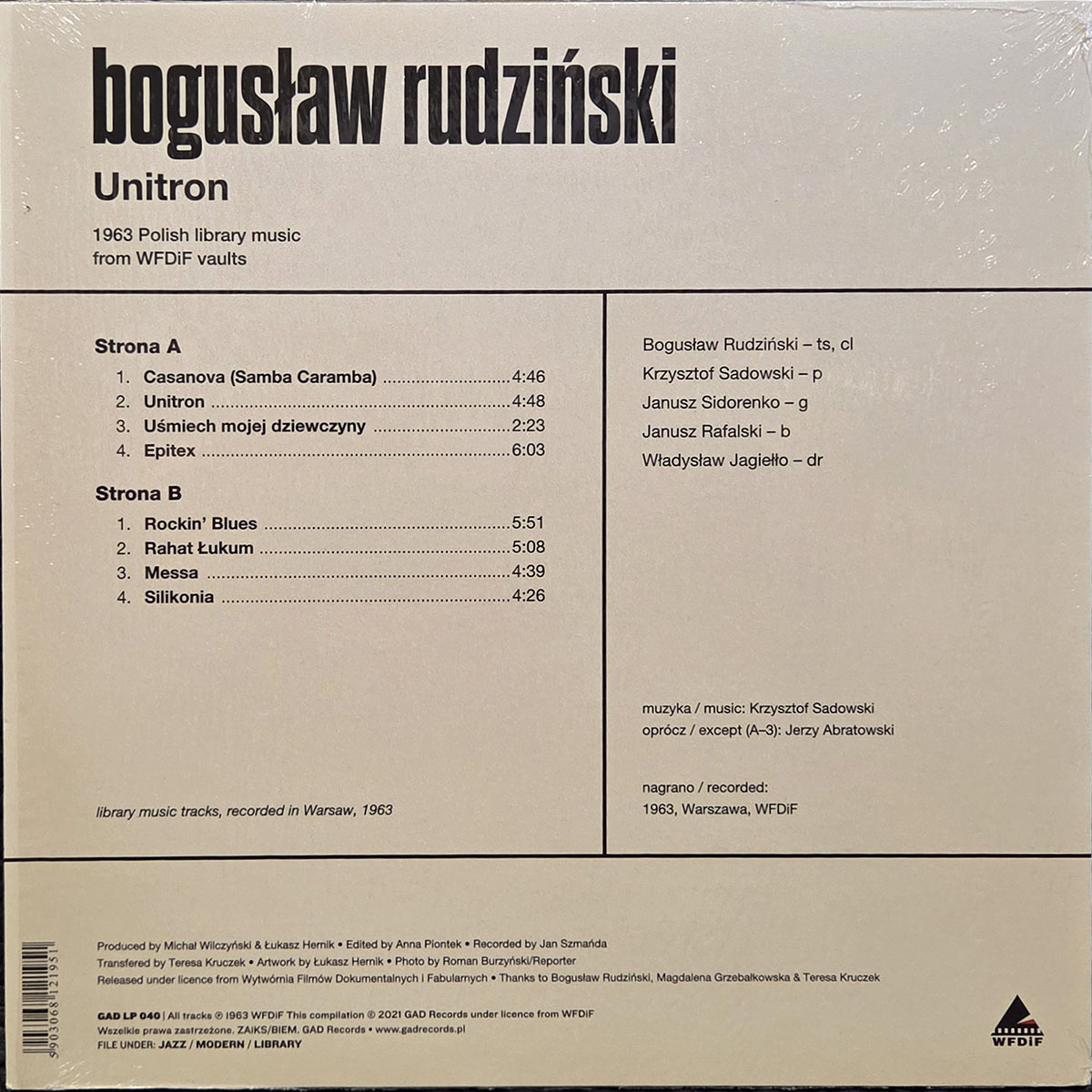 Unitron - BOGUSŁAW RUDZIŃSKI Płyta winylowa LP - Vinylhouse - sklep z muzyką na płytach winylowych