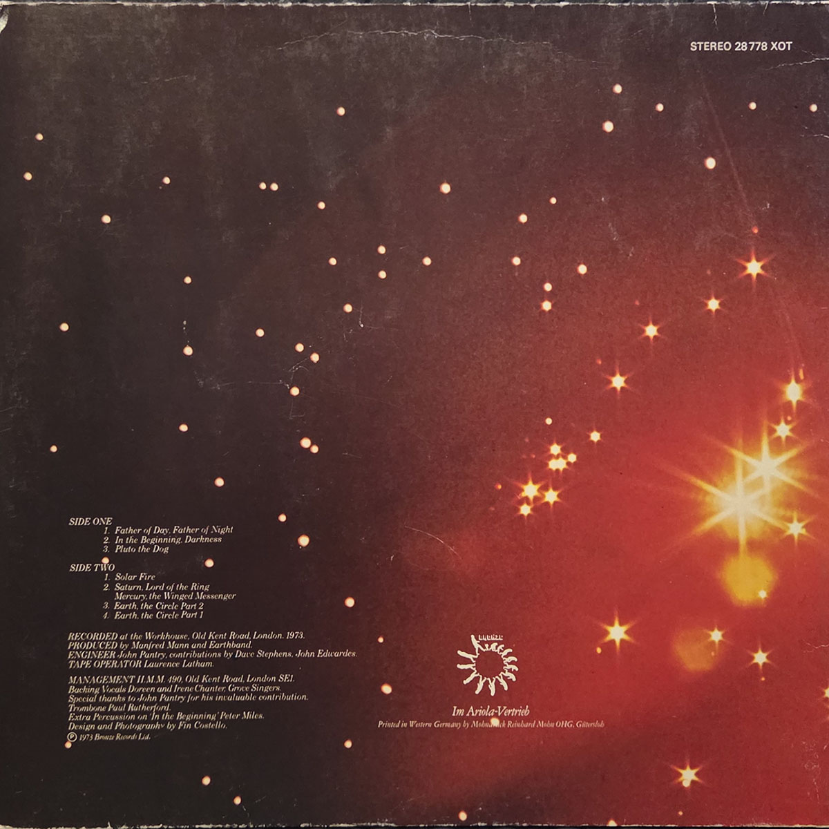 Solar fire - MANFRED MANN'S EARTH BAND Płyta winylowa LP - Vinylhouse - sklep z muzyką na płytach winylowych