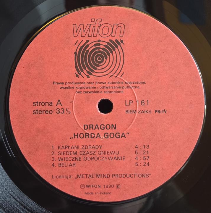 Horda goga - DRAGON Płyta winylowa LP - Vinylhouse - sklep z muzyką na płytach winylowych