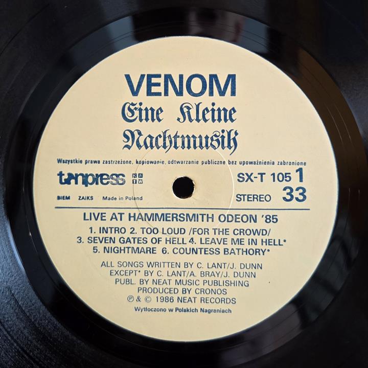Eine kleine nachtmusik - VENOM Płyta winylowa LP - Vinylhouse - sklep z muzyką na płytach winylowych