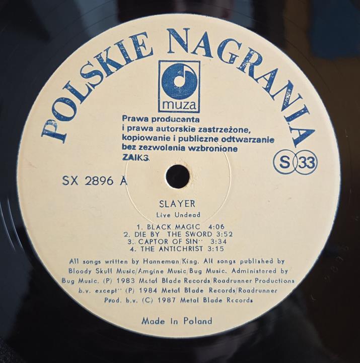 Live undead - SLAYER Płyta winylowa LP - Vinylhouse - sklep z muzyką na płytach winylowych