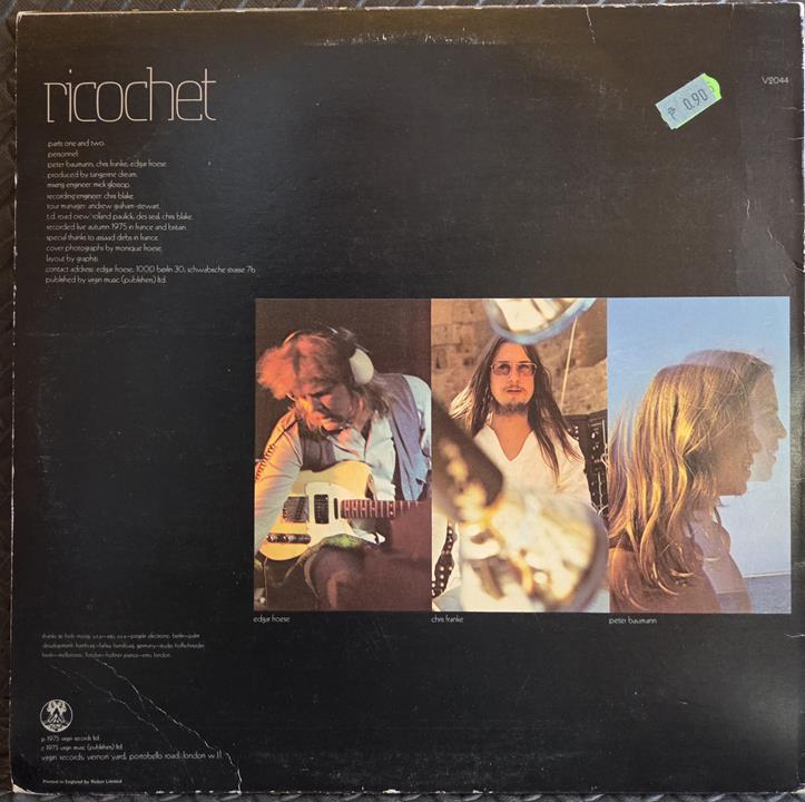 Richochet - TANGERINE DREAM Płyta winylowa LP - Vinylhouse - sklep z muzyką na płytach winylowych