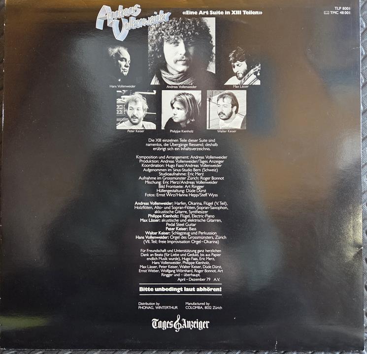 Eine art suite in XIII telien - ANDREAS VOLLENWEIDER Płyta winylowa LP - Vinylhouse - sklep z muzyką na płytach winylowych