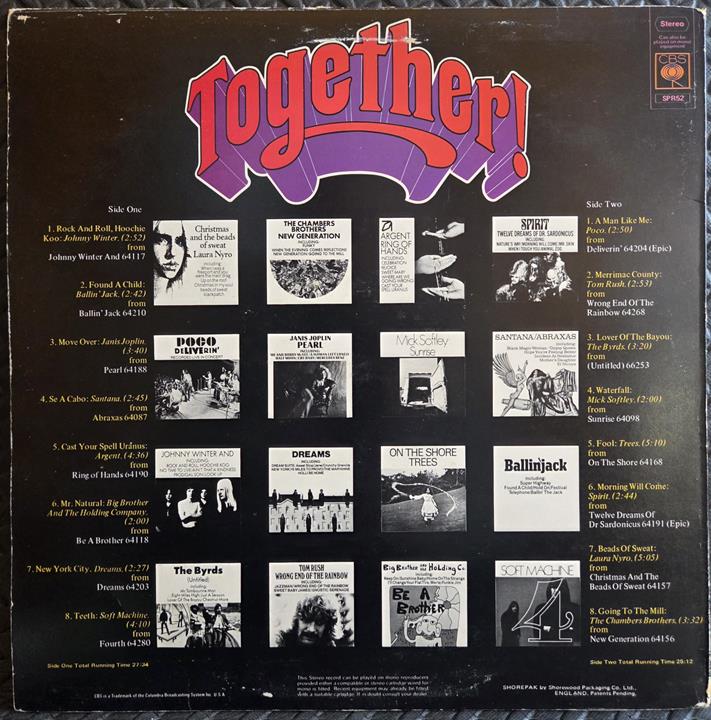 16 great tracks from 16 great CBS albums / Together1 - KOMPILACJA Płyta winylowa LP - Vinylhouse - sklep z muzyką na płytach winylowych