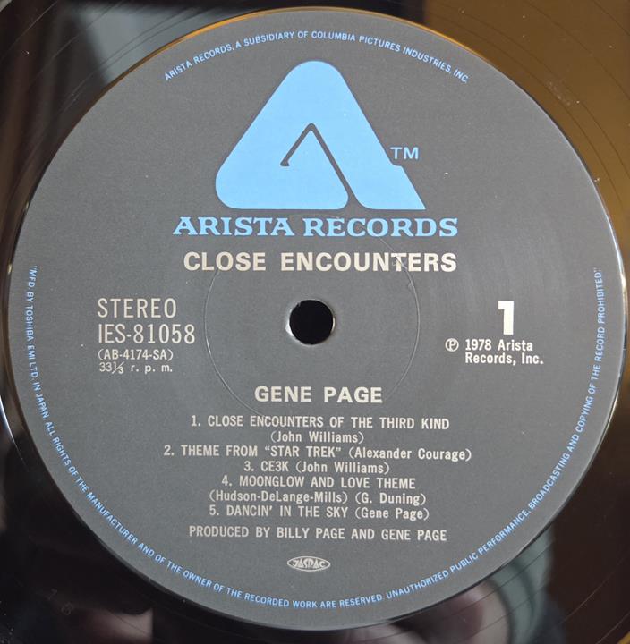 Close encounters - GENE PAGE Płyta winylowa LP - Vinylhouse - sklep z muzyką na płytach winylowych