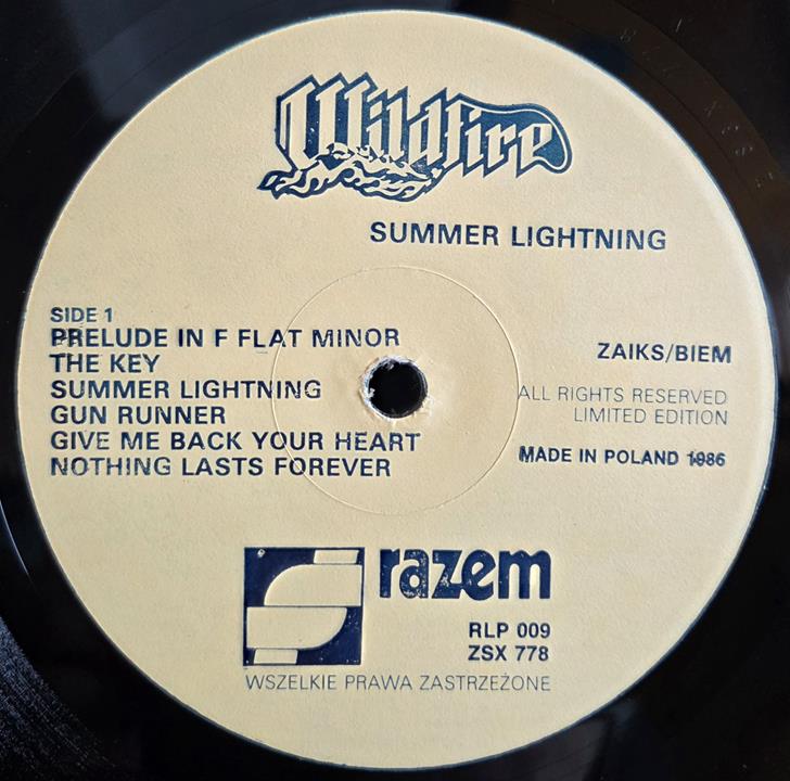 Summer lightning - WILDFIRE Płyta winylowa LP - Vinylhouse - sklep z muzyką na płytach winylowych