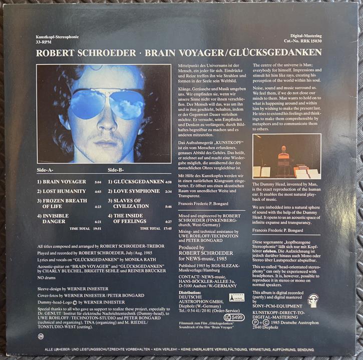 Brain voyager - ROBERT SCHROEDER Płyta winylowa LP - Vinylhouse - sklep z muzyką na płytach winylowych