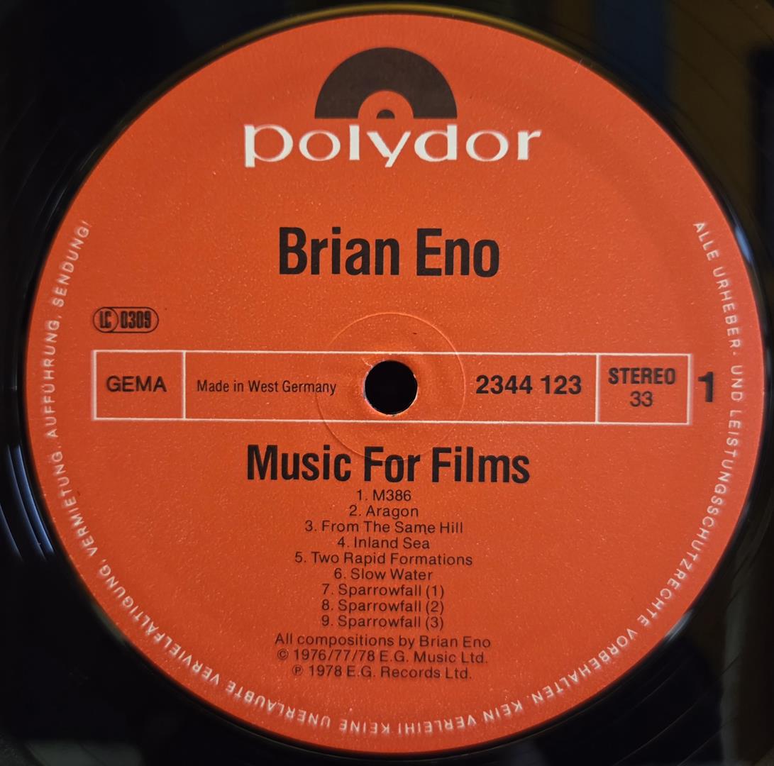 Music for films - BRIAN ENO Płyta winylowa LP - Vinylhouse - sklep z muzyką na płytach winylowych