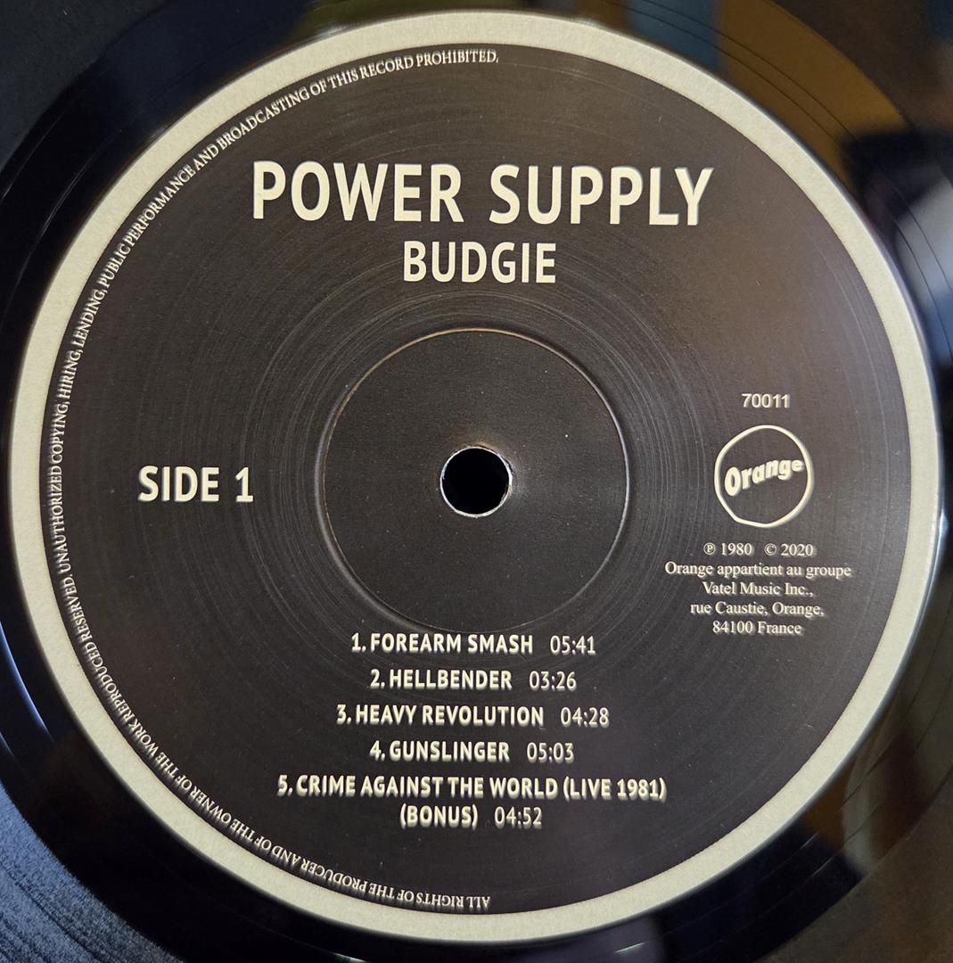 Power supply - BUDGIE Płyta winylowa LP - Vinylhouse - sklep z muzyką na płytach winylowych
