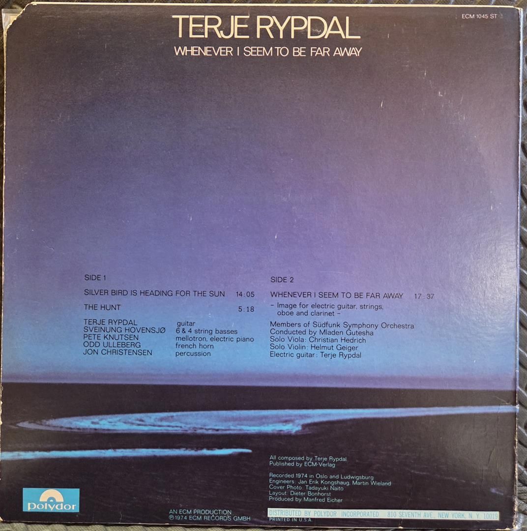 Whenever I seem to be far away - TERJE RYPDAL Płyta winylowa LP - Vinylhouse - sklep z muzyką na płytach winylowych