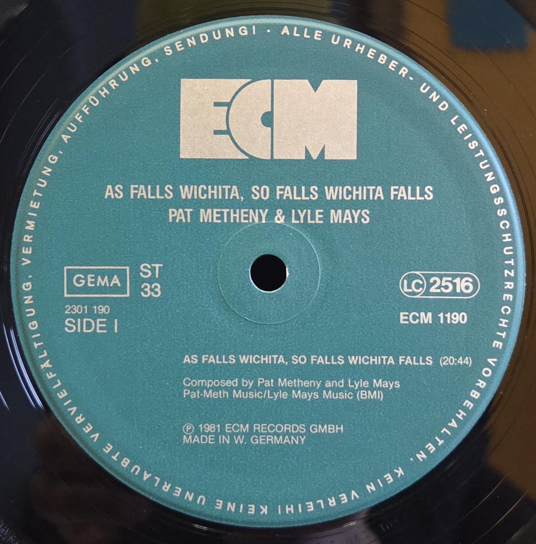 As falls wichita, so falls wichita falls - PAT METHENY & LYLE MAYS Płyta winylowa LP - Vinylhouse - sklep z muzyką na płytach winylowych