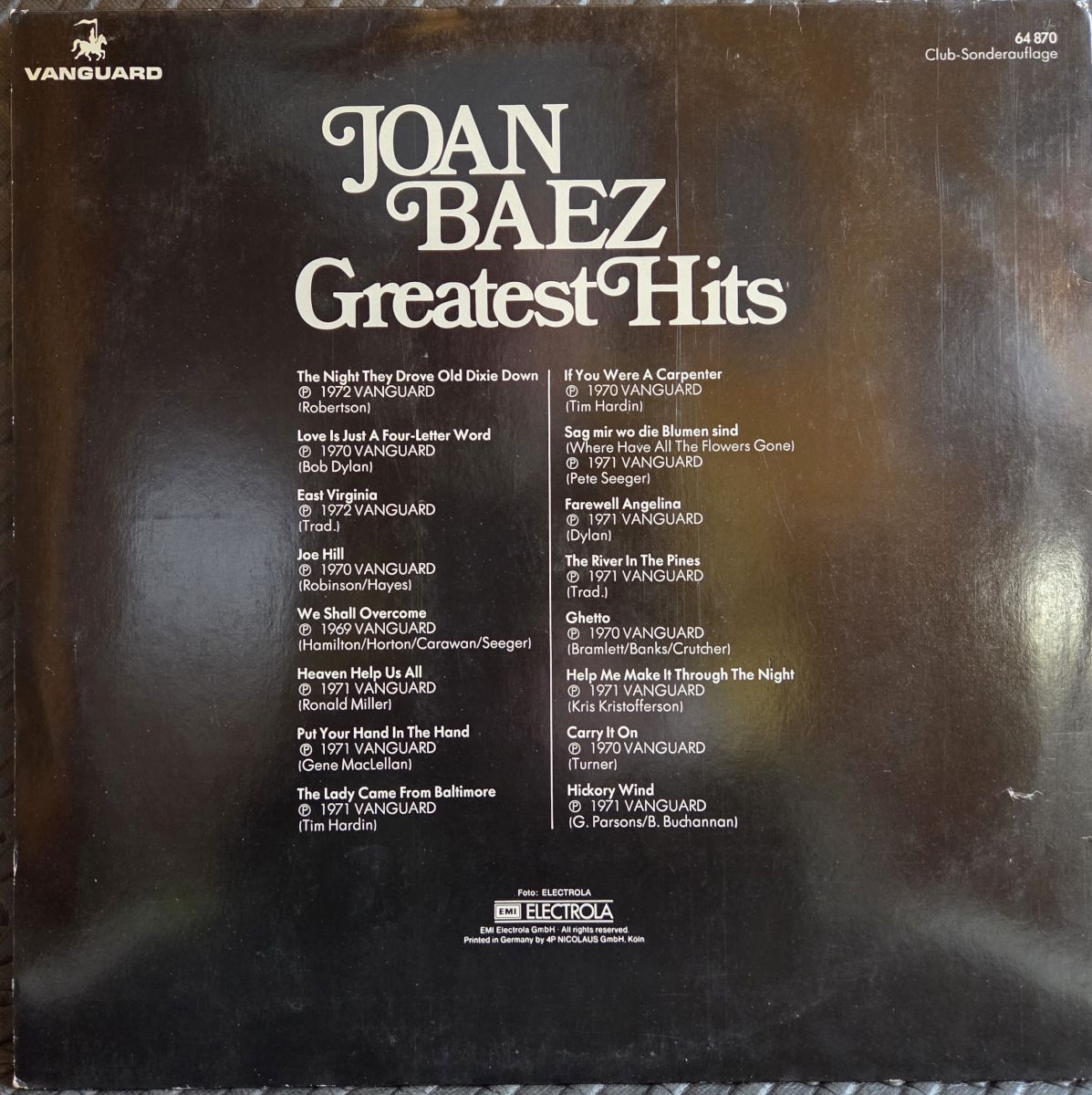 Greatest hits - JOAN BAEZ Płyta winylowa LP - Vinylhouse - sklep z muzyką na płytach winylowych