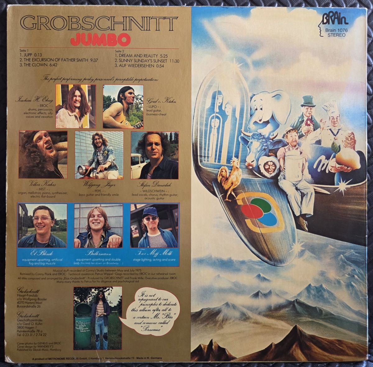 Jumbo - GROBSCHNITT Płyta winylowa LP - Vinylhouse - sklep z muzyką na płytach winylowych