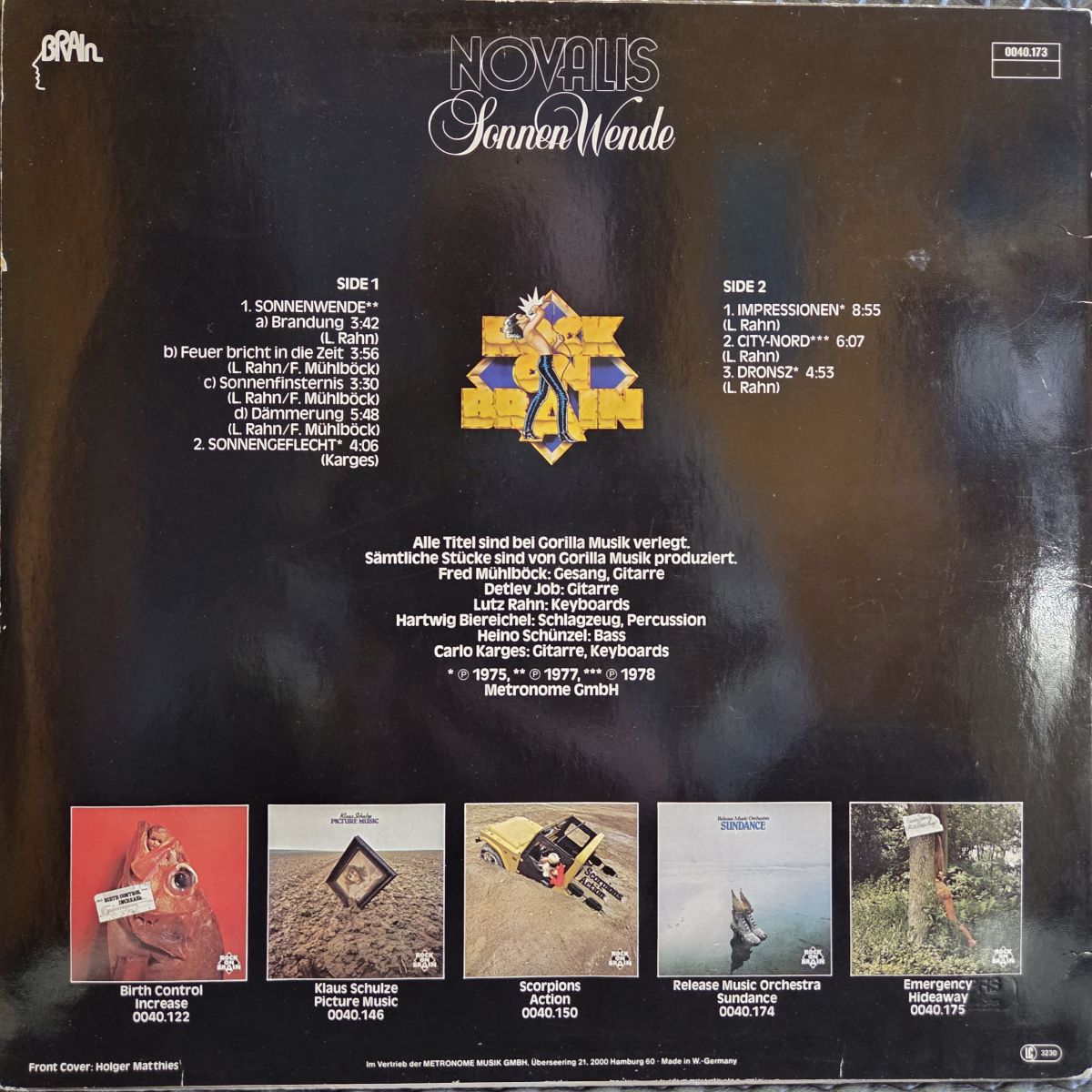 Sonnen wende - NOVALIS Płyta winylowa LP - Vinylhouse - sklep z muzyką na płytach winylowych