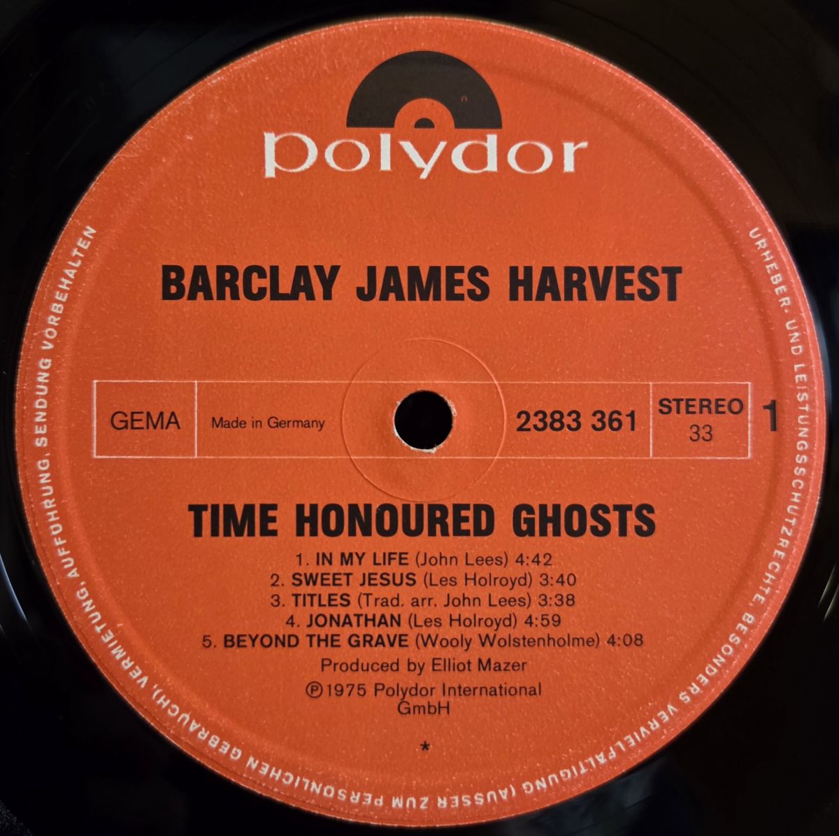 Time honoured ghosts - BARCLAY JAMES HARVEST Płyta winylowa LP - Vinylhouse - sklep z muzyką na płytach winylowych