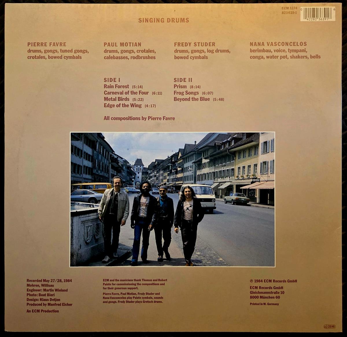 Singing drums - PIERRE FAVRE ENSEMBLE Płyta winylowa LP - Vinylhouse - sklep z muzyką na płytach winylowych