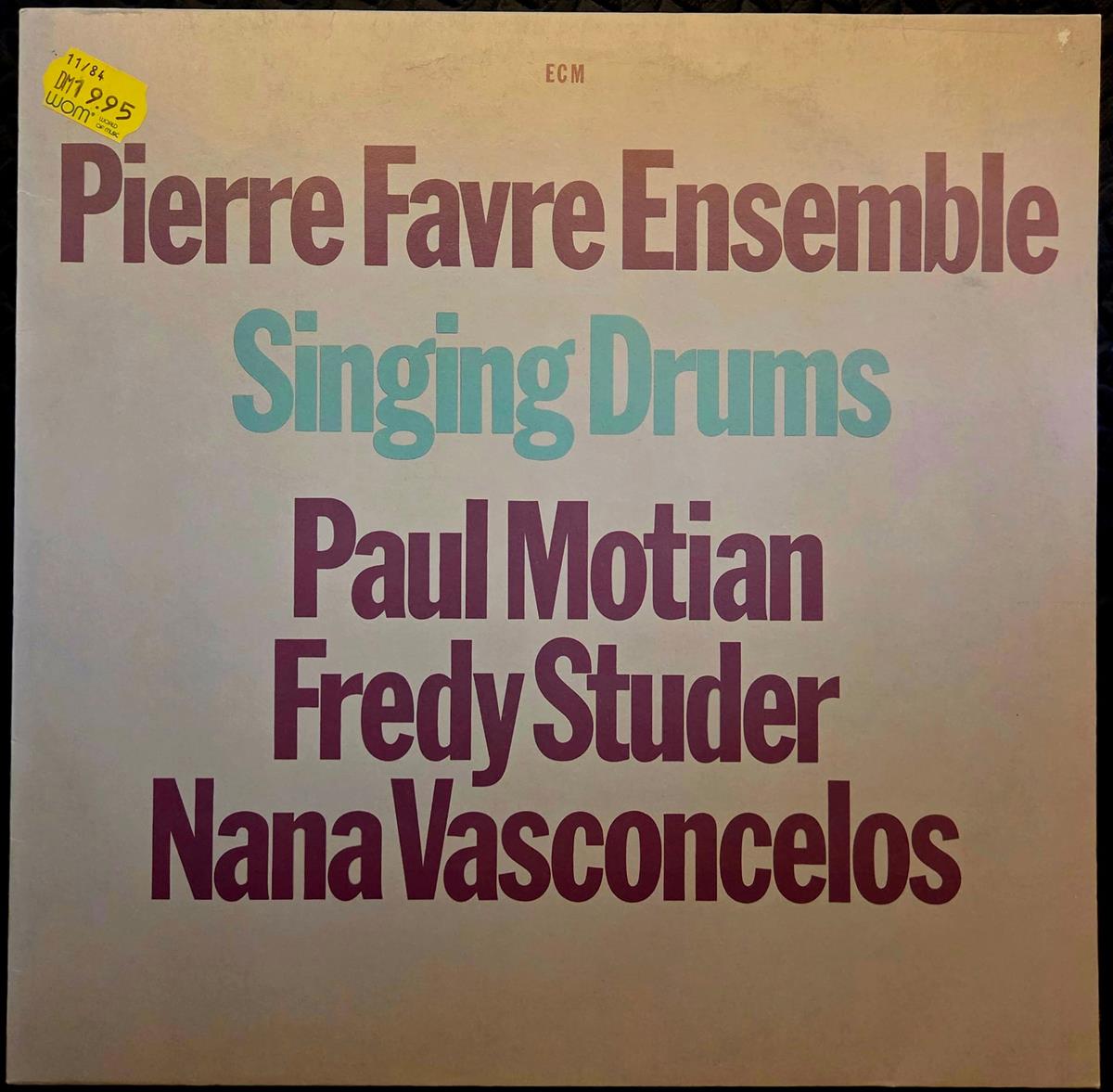 Singing drums - PIERRE FAVRE ENSEMBLE Płyta winylowa LP - Vinylhouse - sklep z muzyką na płytach winylowych