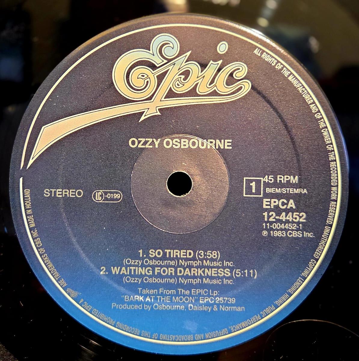 So tired - OZZY OSBOURNE Płyta winylowa MAXI SINGIEL - Vinylhouse - sklep z muzyką na płytach winylowych