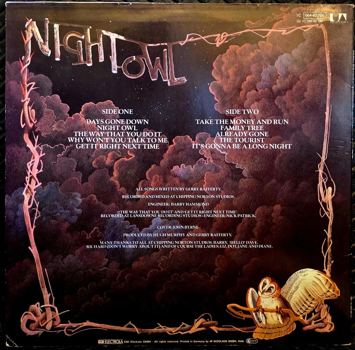 Night owl - GERRY RAFFERTY Płyta winylowa LP - Vinylhouse - sklep z muzyką na płytach winylowych