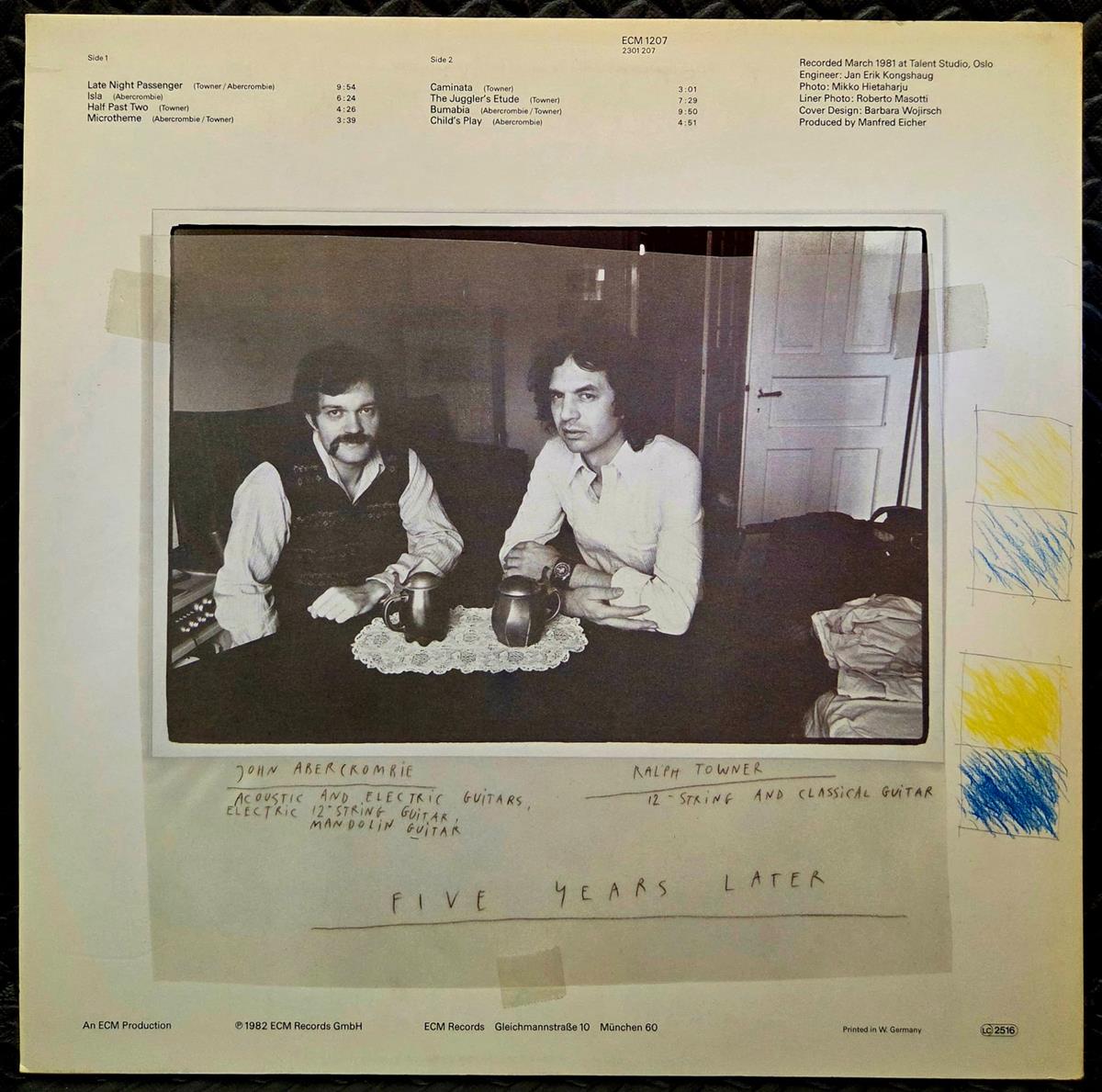 Five years later - RALPH TOWNER / JOHN ABERCROMBIE Płyta winylowa LP - Vinylhouse - sklep z muzyką na płytach winylowych