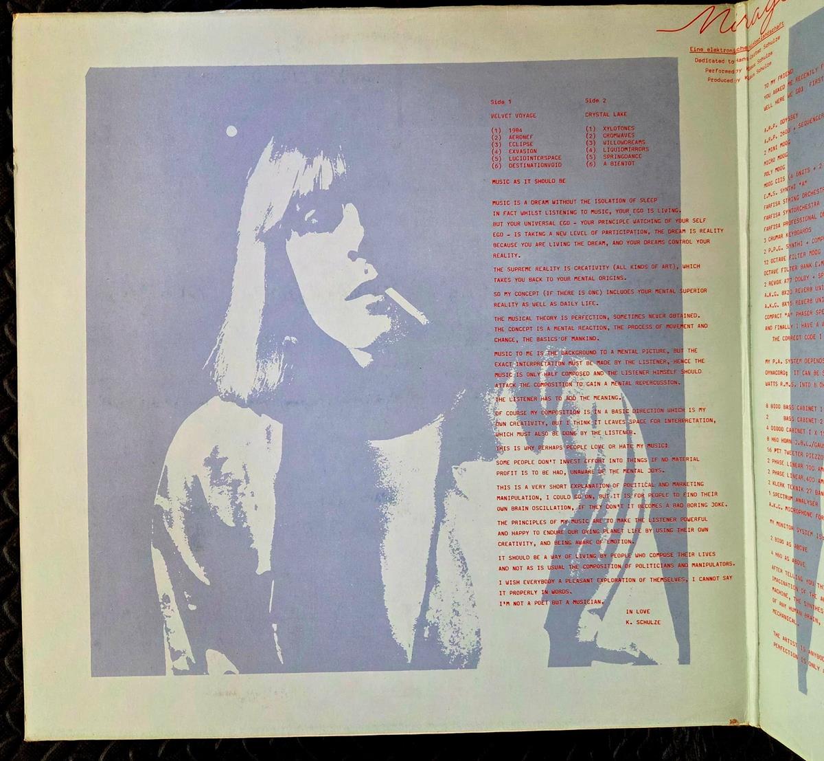 Mirage - KLAUS SHULZE Płyta winylowa LP - Vinylhouse - sklep z muzyką na płytach winylowych