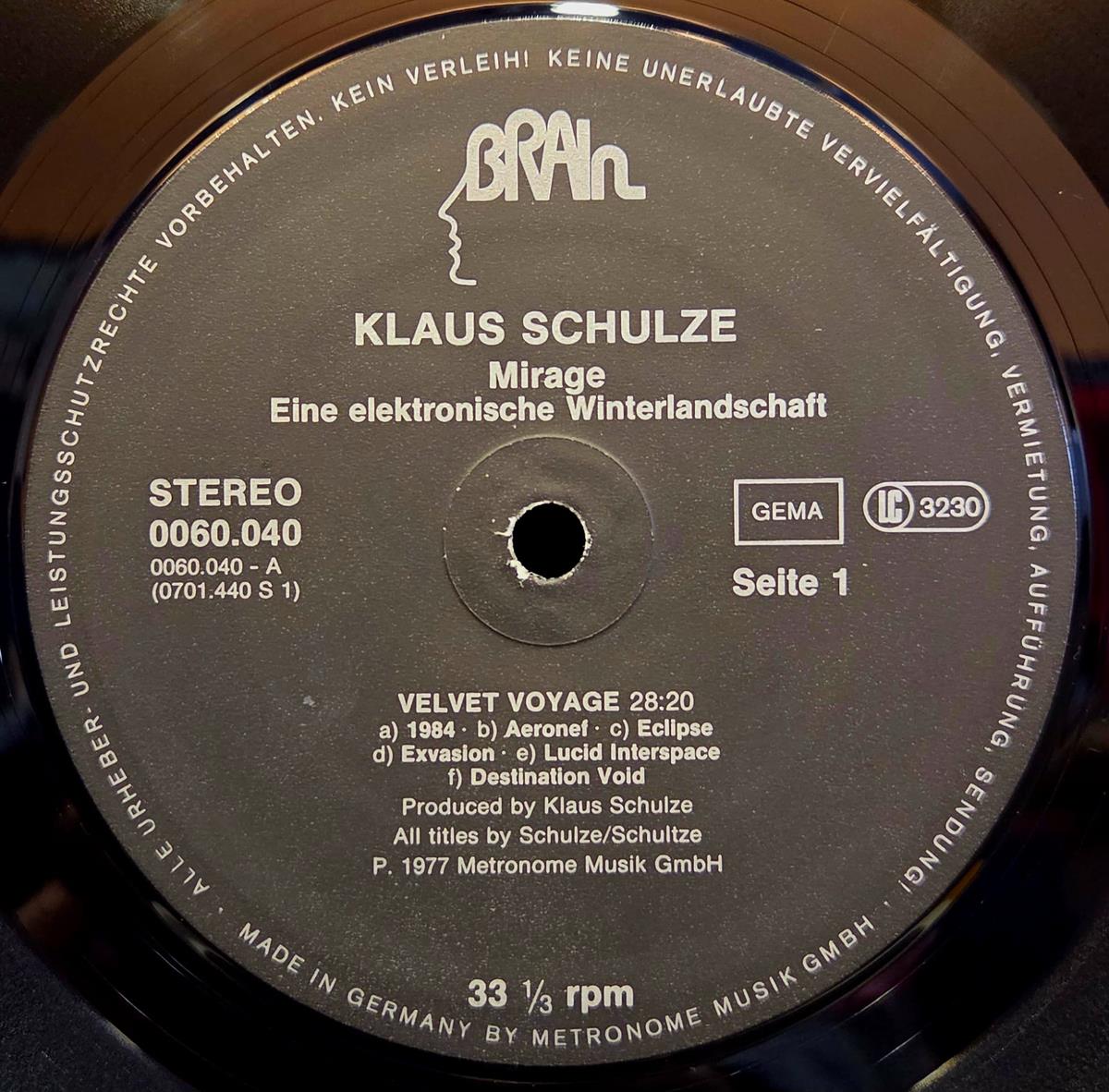 Mirage - KLAUS SHULZE Płyta winylowa LP - Vinylhouse - sklep z muzyką na płytach winylowych