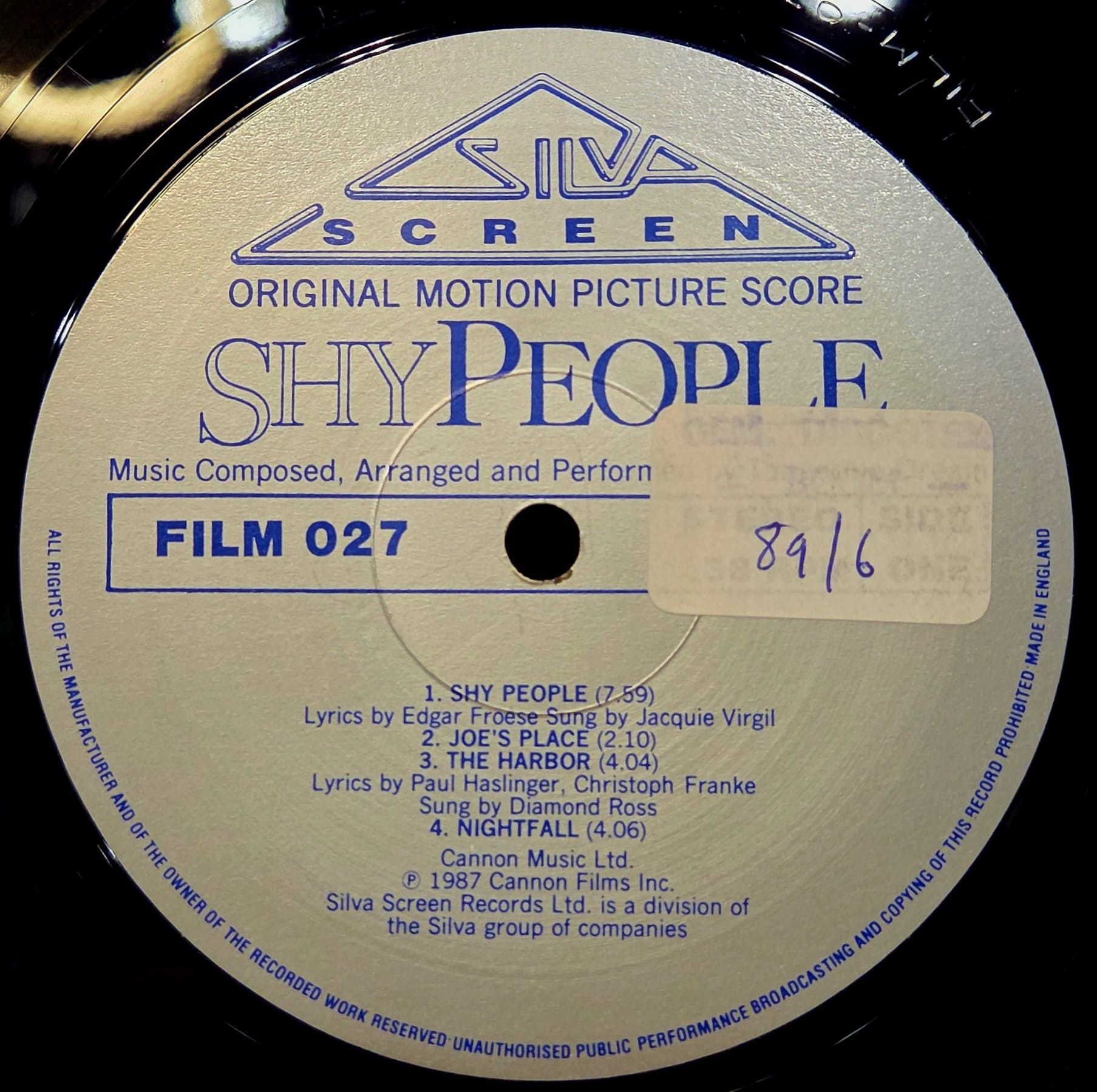 Shy people / soundtrack - TANGERINE DREAM Płyta winylowa LP - Vinylhouse - sklep z muzyką na płytach winylowych