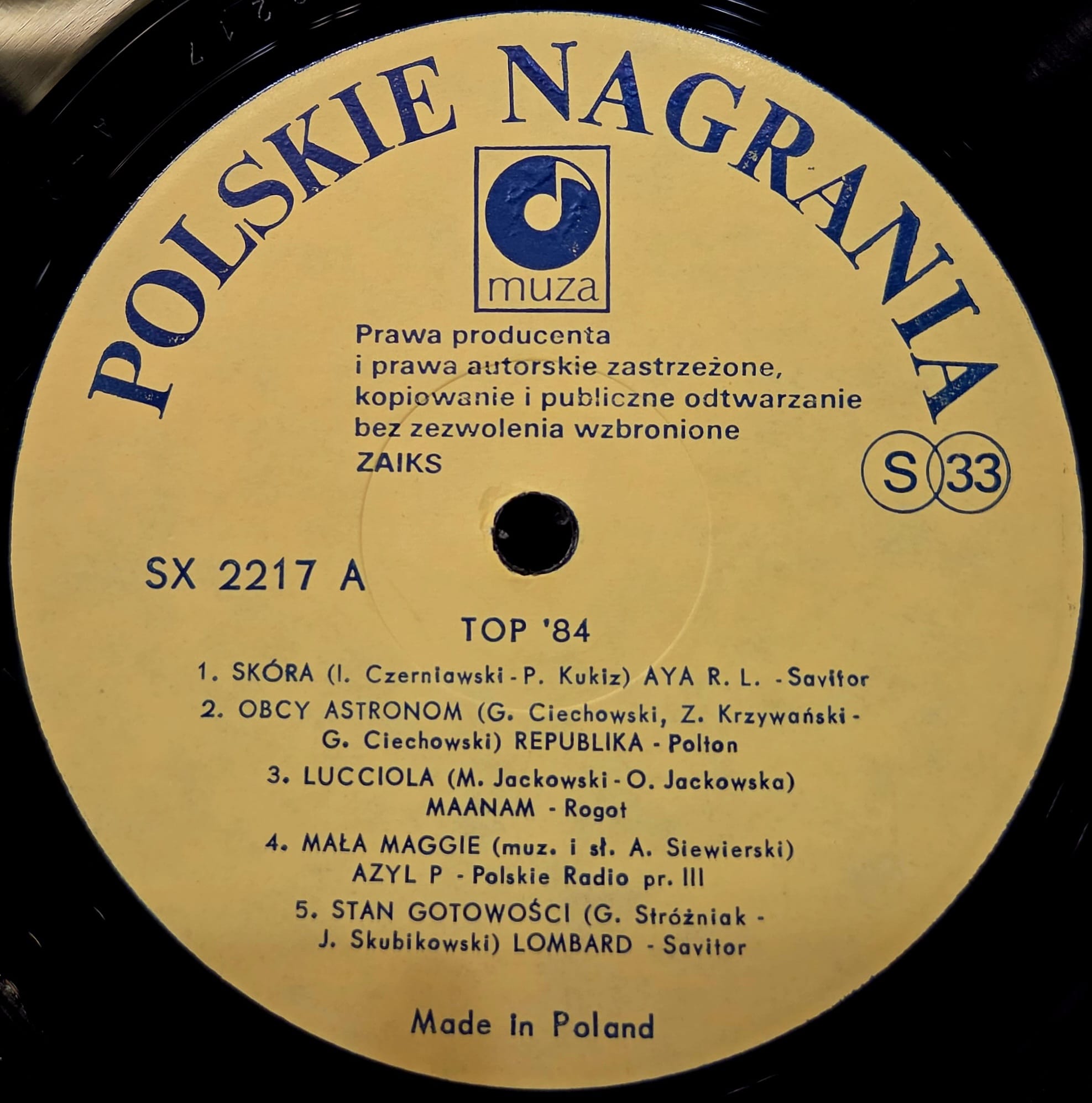 Top '84 - KOMPILACJA Płyta winylowa LP - Vinylhouse - sklep z muzyką na płytach winylowych