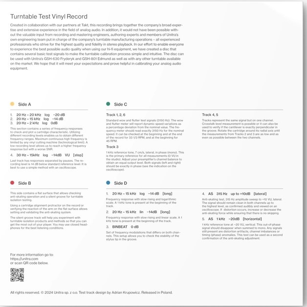Płyta testowa - Standard Edition WT-1 - Vinylhouse - sklep z muzyką na płytach winylowych