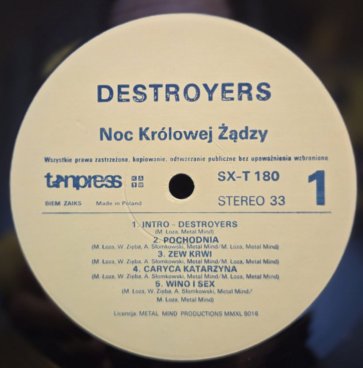 Noc królowej żądzy - DESTROYERS Płyta winylowa LP - Vinylhouse - sklep z muzyką na płytach winylowych