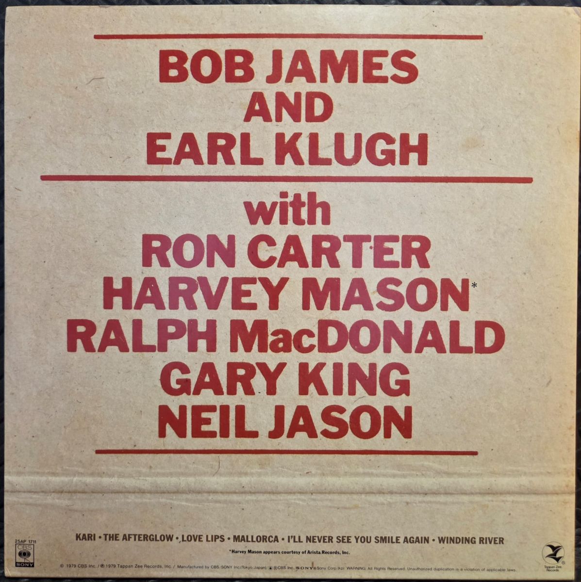One on one - BOB JAMES & EARL KLUGH Płyta winylowa LP - Vinylhouse - sklep z muzyką na płytach winylowych
